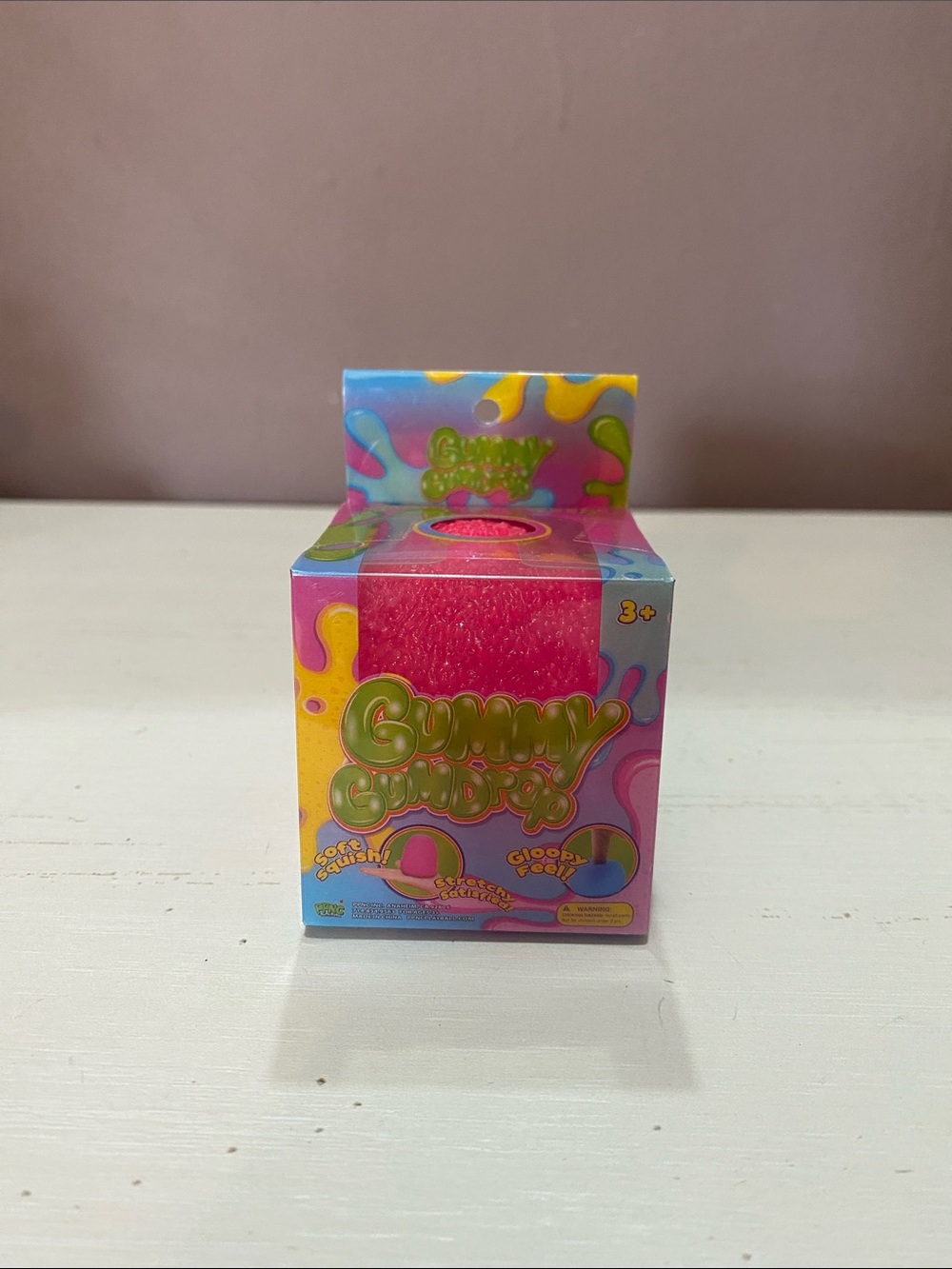 Gummy Gumdrop Squishy -PINK